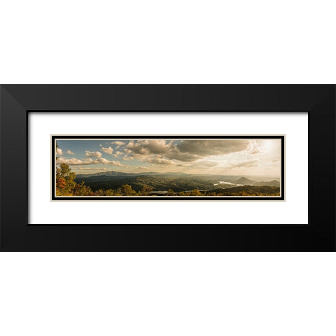 Ocoee Valley Pano 1 Black Modern Wood Framed Art Print with Double Matting by Lee, Rachel
