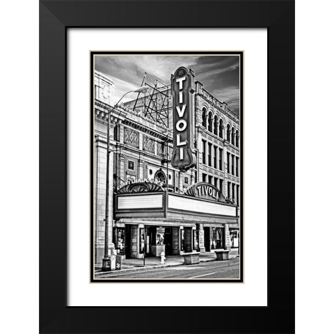 Old Tivoli BW Black Modern Wood Framed Art Print with Double Matting by Lee, Rachel