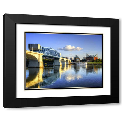 Paddle and Steam Black Modern Wood Framed Art Print with Double Matting by Lee, Rachel