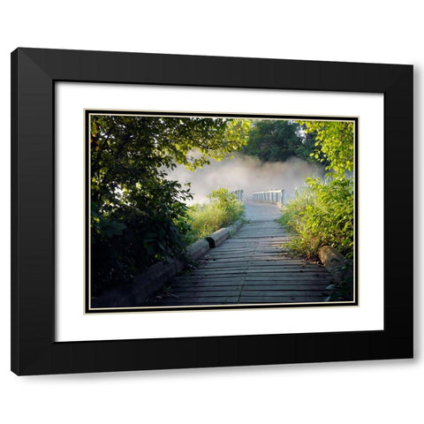 Pathway 3 Black Modern Wood Framed Art Print with Double Matting by Lee, Rachel