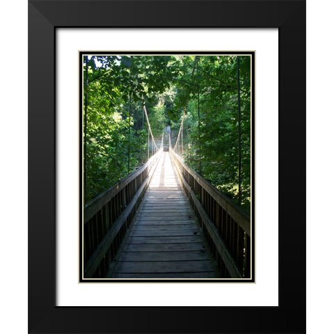Pathway 6 Black Modern Wood Framed Art Print with Double Matting by Lee, Rachel