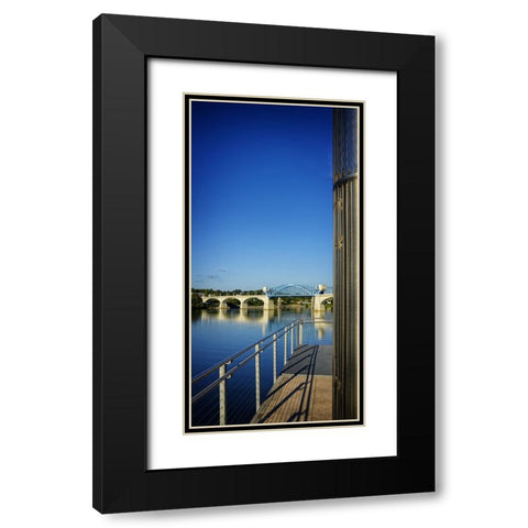 Pier to Market Black Modern Wood Framed Art Print with Double Matting by Lee, Rachel