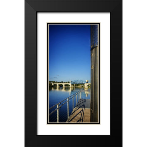 Pier to Market Black Modern Wood Framed Art Print with Double Matting by Lee, Rachel