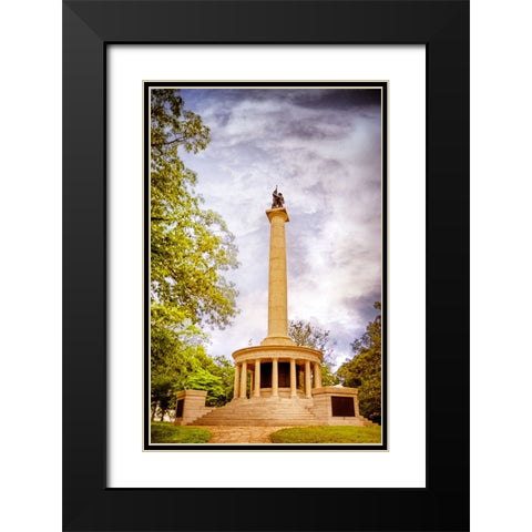 Point Park Memorial Black Modern Wood Framed Art Print with Double Matting by Lee, Rachel