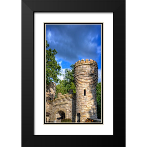Point Park Tower 2 Black Modern Wood Framed Art Print with Double Matting by Lee, Rachel