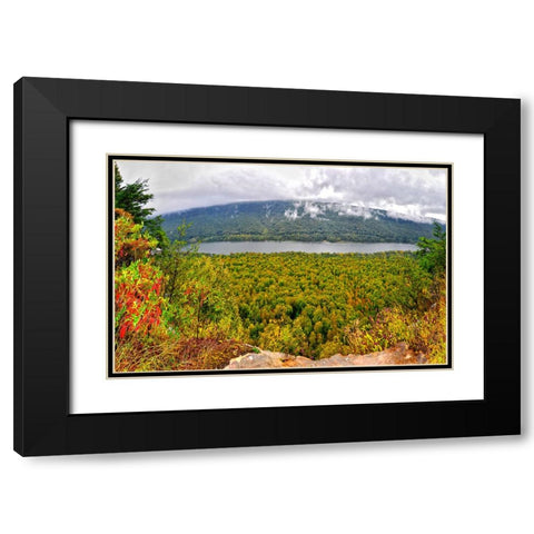 Prentice Overlook Pano Black Modern Wood Framed Art Print with Double Matting by Lee, Rachel