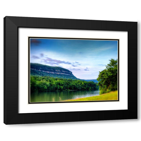 River Gorge 2 Black Modern Wood Framed Art Print with Double Matting by Lee, Rachel