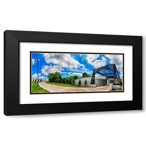 Riverwalk 3 Black Modern Wood Framed Art Print with Double Matting by Lee, Rachel