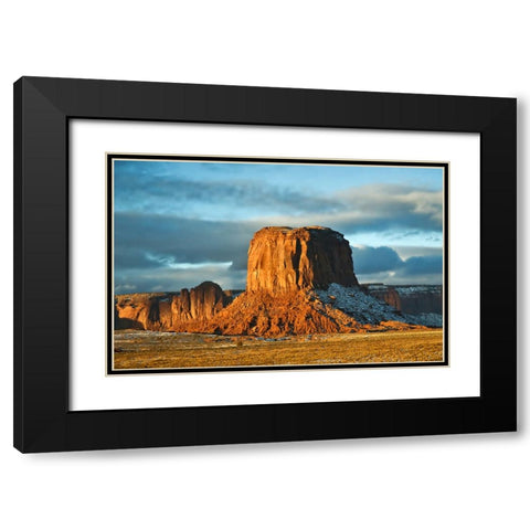 Rocks 15 Black Modern Wood Framed Art Print with Double Matting by Lee, Rachel
