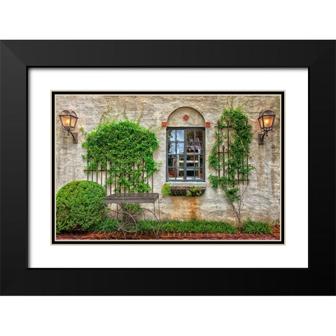 Scenic City 11 Black Modern Wood Framed Art Print with Double Matting by Lee, Rachel
