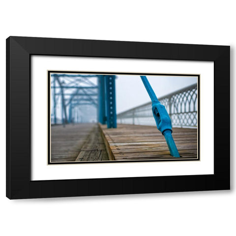 Scenic City 117 Black Modern Wood Framed Art Print with Double Matting by Lee, Rachel