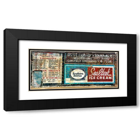 Scenic City 123 Black Modern Wood Framed Art Print with Double Matting by Lee, Rachel