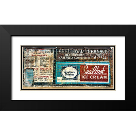 Scenic City 123 Black Modern Wood Framed Art Print with Double Matting by Lee, Rachel