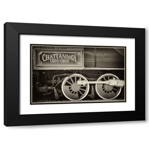 Scenic City 16 BW Black Modern Wood Framed Art Print with Double Matting by Lee, Rachel