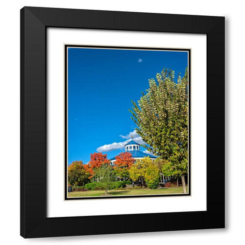 Scenic City 18 Black Modern Wood Framed Art Print with Double Matting by Lee, Rachel