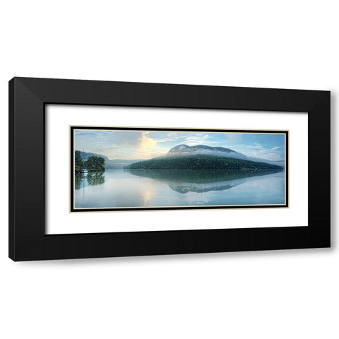 Scenic City 33 Black Modern Wood Framed Art Print with Double Matting by Lee, Rachel