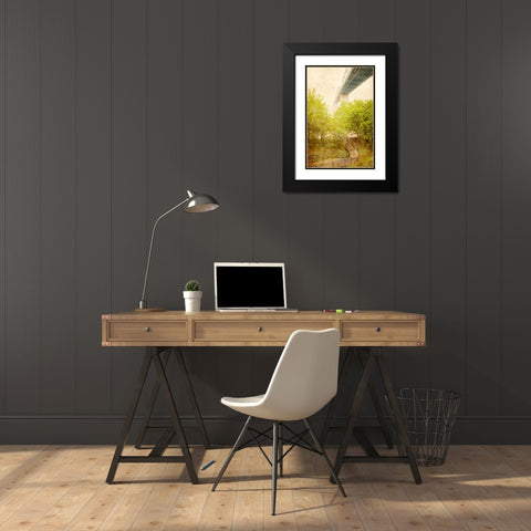 Scenic City 82 Black Modern Wood Framed Art Print with Double Matting by Lee, Rachel