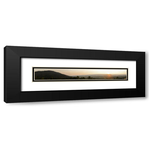 Sequatchie Valley Super Long Pano Black Modern Wood Framed Art Print with Double Matting by Lee, Rachel