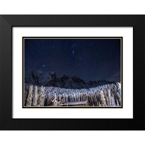 Sky 3 Black Modern Wood Framed Art Print with Double Matting by Lee, Rachel