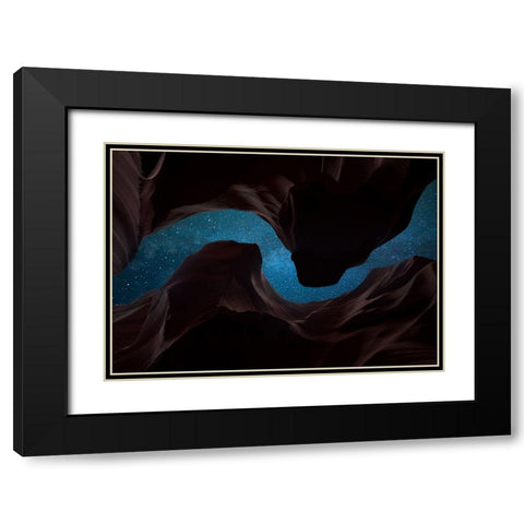 Sky 7 Black Modern Wood Framed Art Print with Double Matting by Lee, Rachel