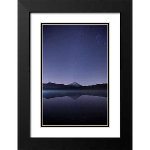 Sky 8 Black Modern Wood Framed Art Print with Double Matting by Lee, Rachel