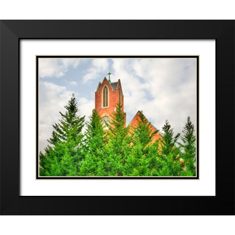 Sky is not the Limit Black Modern Wood Framed Art Print with Double Matting by Lee, Rachel