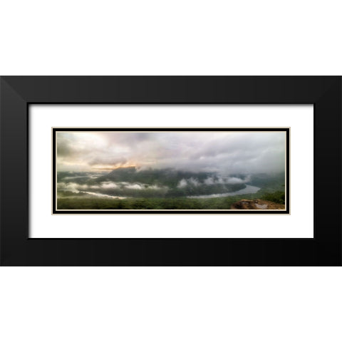 Snooper Fog Black Modern Wood Framed Art Print with Double Matting by Lee, Rachel