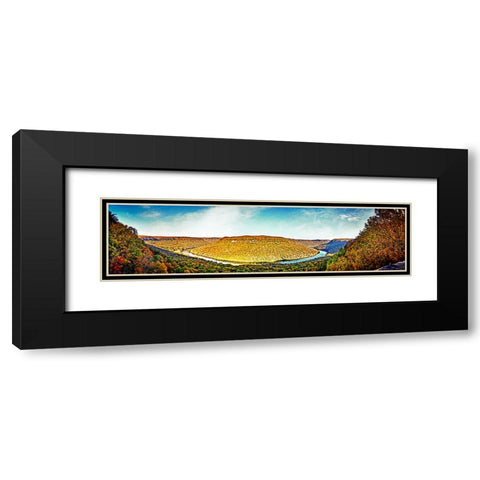 Snoopers Rock Pano Black Modern Wood Framed Art Print with Double Matting by Lee, Rachel