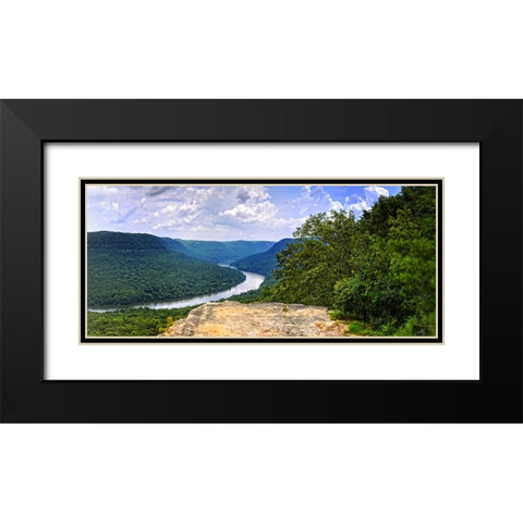 Snoopers Rock Summer 2 Black Modern Wood Framed Art Print with Double Matting by Lee, Rachel