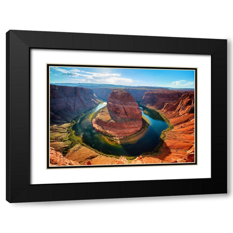 Southwest 5 Black Modern Wood Framed Art Print with Double Matting by Lee, Rachel