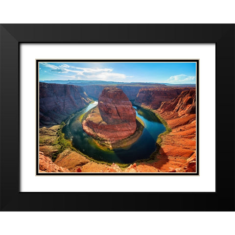 Southwest 5 Black Modern Wood Framed Art Print with Double Matting by Lee, Rachel