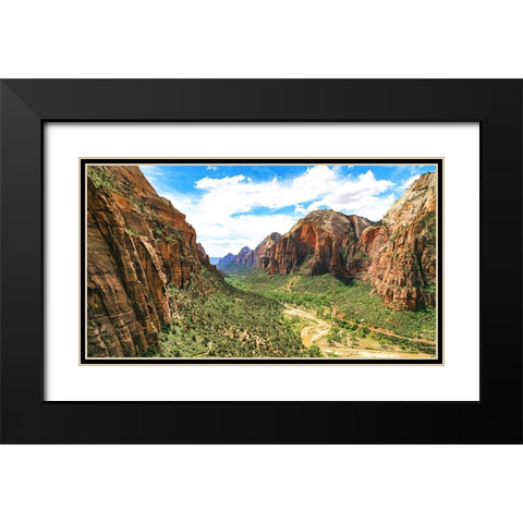 Southwest 6 Black Modern Wood Framed Art Print with Double Matting by Lee, Rachel