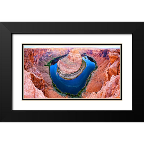 Southwest 8 Black Modern Wood Framed Art Print with Double Matting by Lee, Rachel