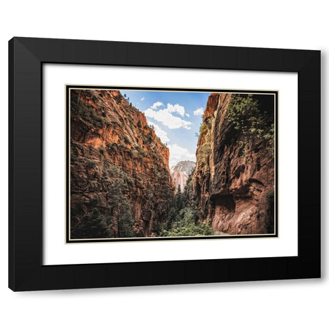 Southwest 9 Black Modern Wood Framed Art Print with Double Matting by Lee, Rachel