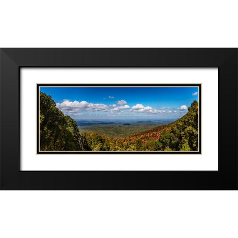 State Line Mountains Black Modern Wood Framed Art Print with Double Matting by Lee, Rachel