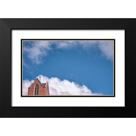 Steeple 1 Black Modern Wood Framed Art Print with Double Matting by Lee, Rachel