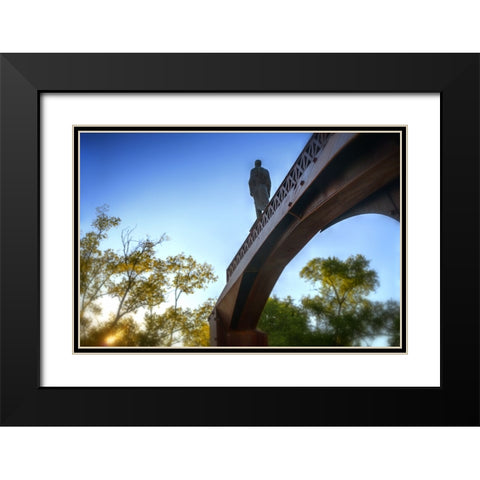 The Crossing Black Modern Wood Framed Art Print with Double Matting by Lee, Rachel