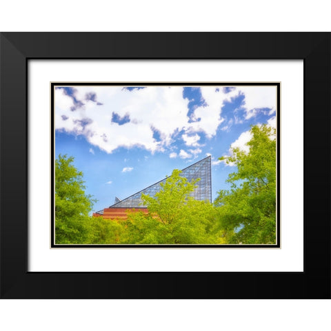 The Roof Black Modern Wood Framed Art Print with Double Matting by Lee, Rachel