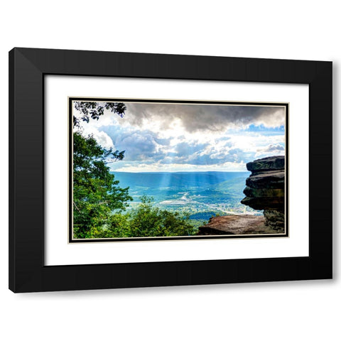 To Lookout Valley Black Modern Wood Framed Art Print with Double Matting by Lee, Rachel