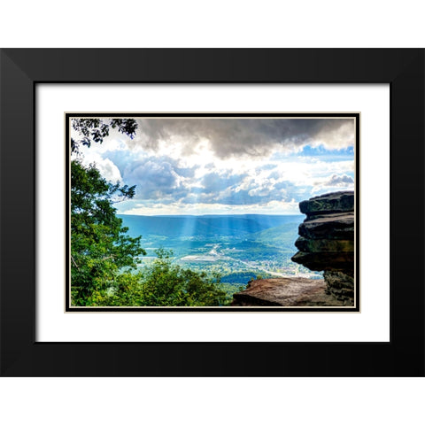 To Lookout Valley Black Modern Wood Framed Art Print with Double Matting by Lee, Rachel
