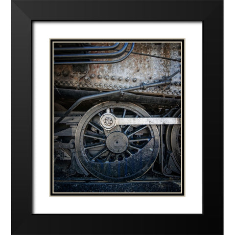 Train Detail 10 Black Modern Wood Framed Art Print with Double Matting by Lee, Rachel