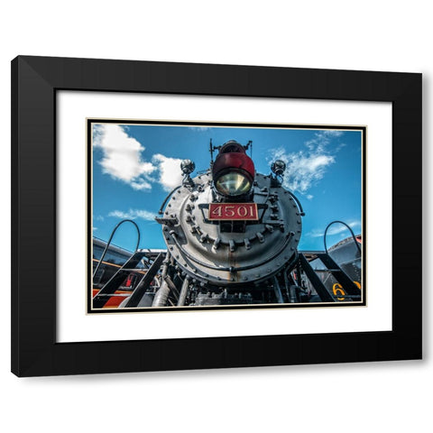 Train Detail 3 Black Modern Wood Framed Art Print with Double Matting by Lee, Rachel