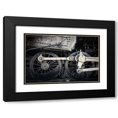 Train Detail 5 Black Modern Wood Framed Art Print with Double Matting by Lee, Rachel