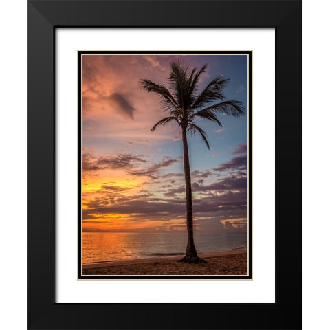 Trees and Water 13 Black Modern Wood Framed Art Print with Double Matting by Lee, Rachel