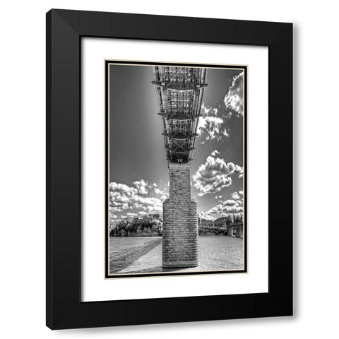 Under Walnut BW Black Modern Wood Framed Art Print with Double Matting by Lee, Rachel