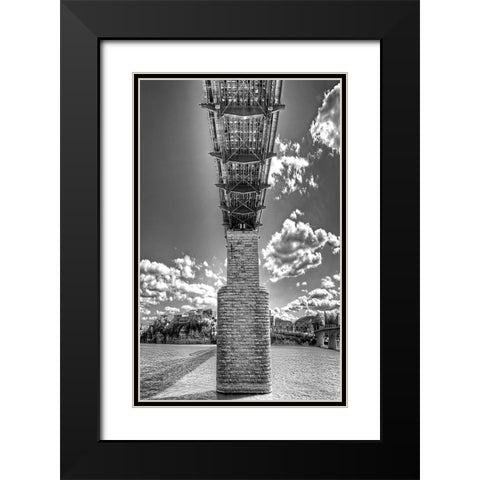 Under Walnut BW Black Modern Wood Framed Art Print with Double Matting by Lee, Rachel