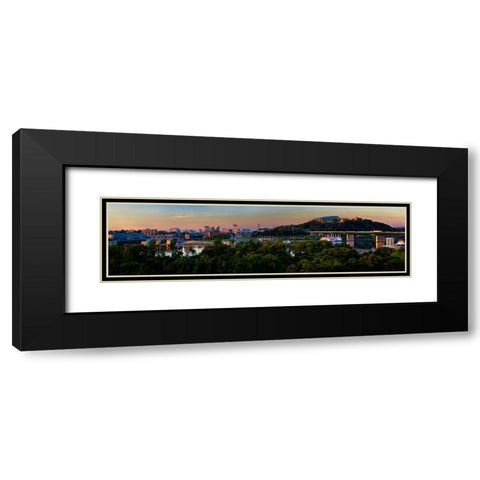 View To Rosss Landing Black Modern Wood Framed Art Print with Double Matting by Lee, Rachel