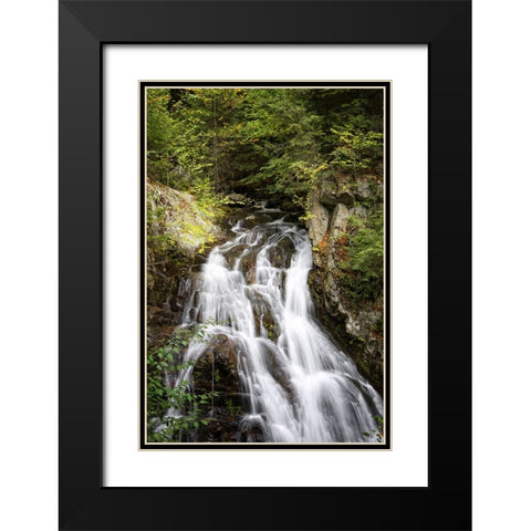 Waterfall 12 Black Modern Wood Framed Art Print with Double Matting by Lee, Rachel