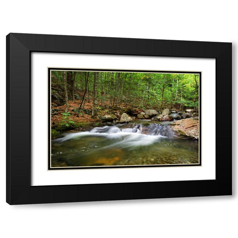 Waterfall 15 Black Modern Wood Framed Art Print with Double Matting by Lee, Rachel