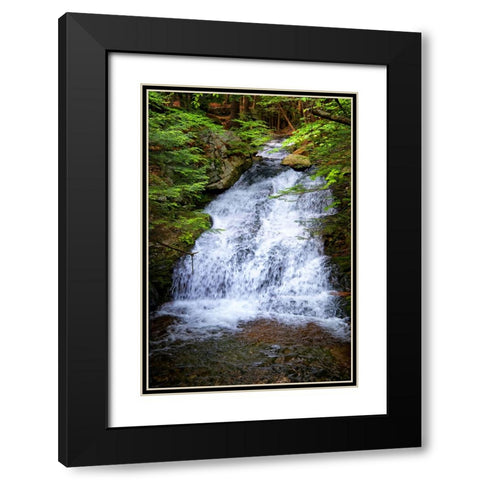 Waterfall 5 Black Modern Wood Framed Art Print with Double Matting by Lee, Rachel